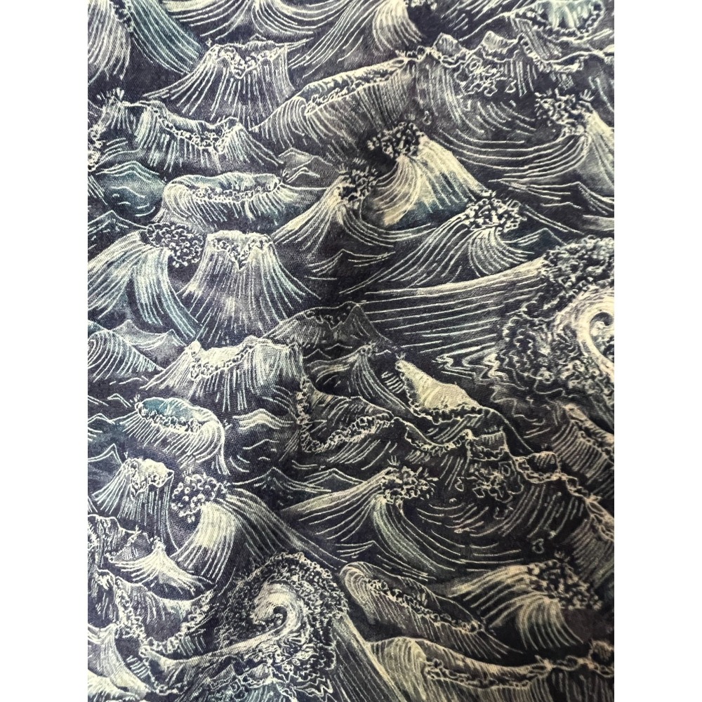 Rodd & Gunn Shirt Mens XL Tropical Wave Print Sports Fit Italian Fabric Cotton - Picture 3 of 8
